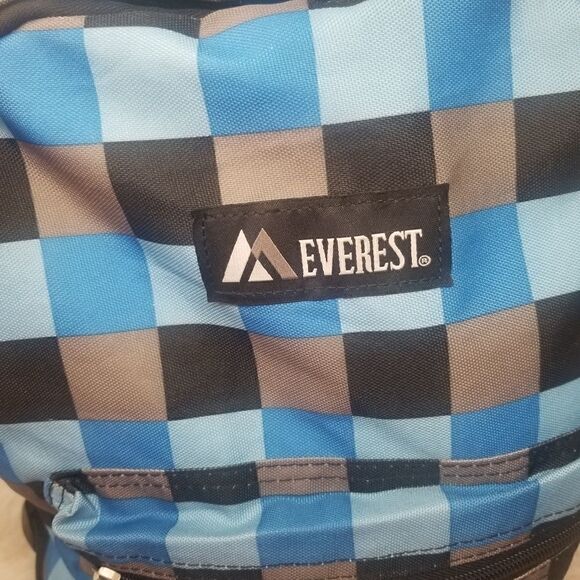 EVEREST NYLON BACKPACK. BLUE CHECKED. - Picture 12 of 14